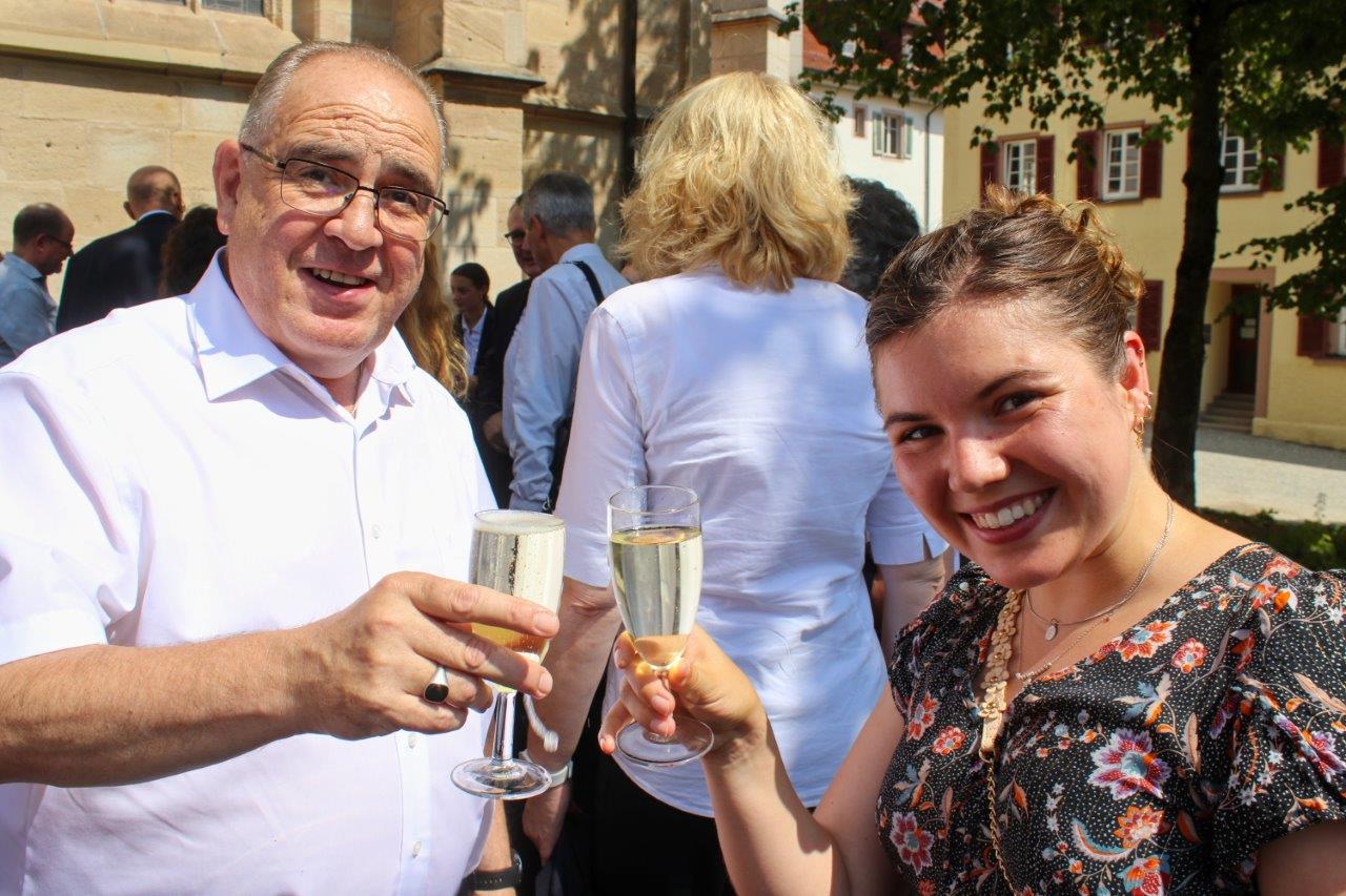 Verabschiedung Nico Schmid (17) Rieger und Nina Strasser FOTO HILDEBRAND